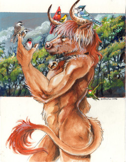 ambiguous_gender anthro black_body black_eyes black_feathers blue_body blue_feathers brown_body brown_fur cloud collar convenient_censorship cowbell cowbell_collar feathered_wings feathers feral flying fur green_body green_feathers grey_body grey_feathers group hair horn looking_at_another male nude outside plant red_body red_feathers red_hair sitting sitting_on_another sky tree white_body white_feathers wings yellow_body yellow_feathers heather_bruton apodiform avian bird blue_jay bovid bovine cardinal_(bird) cattle chickadee corvid goldfinch highland_cattle hummingbird jay_(bird) mammal new_world_jay northern_cardinal oscine passerine rose_breasted_grosbeak ruby-throated_hummingbird tit_(bird) 2026