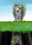 anthro belly big_belly bone clothing club_(weapon) exploration female female/female forest group hat headgear headwear jewelry melee_weapon plant pregnant pregnant_anthro pregnant_female pregnant_statue tree weapon vwpologt bovid bovine canid canine cattle demon fox mammal hi_res story