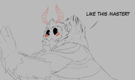 4_arms antennae_(anatomy) anthro barazoku beard blush body_hair duo excited facial_hair male male/male markings multi_arm multi_limb muscular muscular_anthro muscular_male neck_tuft nipples pecs red_body tuft wings zordykeaboo home_zomewhere_else mothoc arthropod insect lepidopteran moth english_description hi_res