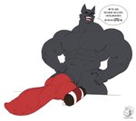 abs animal_genitalia animal_penis anthro balls big_balls big_biceps big_pecs big_penis black_body black_fur blue_eyes canine_genitalia canine_penis erection fur genitals huge_balls huge_penis hyper hyper_genitalia hyper_penis knot looking_at_viewer male muscular muscular_arms muscular_male nude pecs penis presenting presenting_penis sheath smile soda_bottle solo teeth text thick_knot vein veiny_penis buzzybub vicious_(eztarg3t) canid canine canis mammal wolf absurd_res english_text hi_res