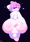 anthro anus ass_up balls big_butt bodily_fluids butt butt_focus butt_grab collar collar_only erection femboy fur genitals glistening glistening_body glistening_butt hair half-closed_eyes hand_on_butt humanoid_genitalia humanoid_penis looking_at_viewer looking_back male narrowed_eyes nude penis presenting presenting_hindquarters raised_tail rear_view simple_background solo stretched_anus stretching sweat sweatdrop sweaty_balls sweaty_butt sweaty_genitalia sweaty_legs sweaty_thighs tail tail_tuft teasing teasing_viewer thick_thighs tuft white_body white_fur wide_hips bunymarch42 fritz_(winteriris42) hybrid lagomorph leporid mammal rabbit 2025 absurd_res digital_drawing_(artwork) digital_media_(artwork) hi_res
