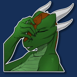 4_horns anthro barely_visible_breasts black_claws breasts brown_body brown_scales claws collarbone countershade_neck countershade_scales countershade_torso countershading eyebrows eyelashes eyes_closed facepalm female finger_claws fingers green_body green_countershading green_scales horn multi_horn multicolored_body multicolored_scales nude scales scutes side_view simple_background smooth_horn snout solo telegram_sticker transparent_background ventral_scales wavy_horn white_horn jadedragoness mythology arimah dragon mythological_creature mythological_scalie scalie 1:1 2018 alpha_channel bust_portrait digital_media_(artwork) digital_painting_(artwork) painting_(artwork) portrait reaction_image shaded