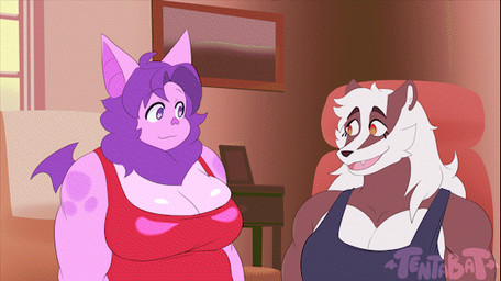 anthro belly big_butt butt butt_slap clothing dress duo female group jiggling looking_pleasured male male/female naughty_face overweight overweight_female red_clothing red_dress sharp_teeth slap spanking teeth tight_clothing trio tentabat adult_swim cartoon_network nintendo pokemon the_boondocks pk_(tentabat) rocko_(kersync) tenta_(tentabat) badger bat generation_4_pokemon mammal mustelid musteline pokemon_(species) purugly 16:9 2025 2d_animation animated frame_by_frame widescreen