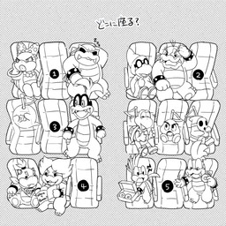 aircraft airplane anthro eyewear fangs female glasses group kerchief lips male neckerchief neckwear seat seating sleeping smile sunglasses teeth thick_lips vehicle lzesmelt mario_and_luigi_(series) mario_bros nintendo where_you_sitting? bowser_jr. iggy_koopa kamek koopaling larry_koopa lemmy_koopa ludwig_von_koopa morton_koopa_jr. roy_koopa wendy_o._koopa boo_(mario) dragon_koopa goomba koopa koopa_troopa magikoopa reptile scalie shyguy tortoise turtle 1:1 absurd_res hi_res meme