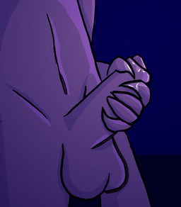 bodily_fluids erection genital_fluids leaking_penis leaking_precum male masturbation precum solo standing simpabyss alec_makri_(mastemamothpriest) demon human humanoid mammal animated hi_res loop no_sound