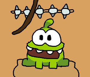male solo nickjrbunniesfan cut_the_rope om_nom nommie low_res