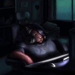 anthro bed bored chair doomer electronics fur furniture hair headphones male messy muscular muscular_male night office_chair raining simple_background sitting slumped solo hazed01 kino autumus felid lion mammal pantherine 1:1 digital_media_(artwork) hi_res shaded