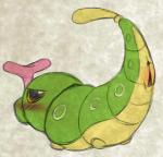 anus arthropod butt caterpie female feral generation_1_pokemon genitals insect low_res nintendo non-mammal_pussy pokemon pokemon_(species) presenting presenting_hindquarters presenting_pussy pussy python13rp simple_background solo white_background yaroul