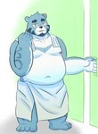 anthro belly blue_body blue_fur fur humanoid_hands male moobs navel nipples overweight overweight_anthro overweight_male solo towel white_body white_fur hokolee32 bonasiah full_attack sophring_jie bear mammal 2020