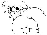 anthro anus ball_squish balls bent_over blush butt butt_squish facesitting facesitting_pov fluffy fluffy_tail genitals male rear_view shaking_butt sitting_on_another smile smirk solo squish tail shitnamao boy_kisser_(meme) felid feline mammal 4:3 animated digital_media_(artwork) flipnote_studio_(artwork) loop low_res meme short_playtime