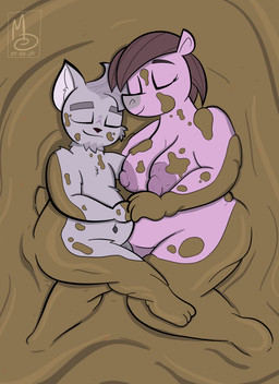 anthro areola barely_visible_genitalia barely_visible_penis belly big_breasts big_butt biped breasts butt cuddling dirty duo eyelashes eyes_closed facial_hair female female_anthro fingers fur genitals goatee grey_body grey_fur hair lying male male/female male_anthro messy mud mud_bath muddy navel nipples nude nude_female nude_male overweight overweight_anthro penis pink_body simple_background smile tail thick_thighs wam sebaku morning_draw_(sebaku) chinchilla chinchillid common_hippopotamus hippopotamid mammal rodent absurd_res digital_media_(artwork) hi_res