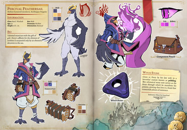 clothed clothing concertina magic male fauxfowl dungeons_and_dragons hasbro nintendo the_legend_of_zelda wizards_of_the_coast aarakocra_(dnd) avian bird crested_penguin penguin rito rockhopper_penguin hi_res reference_image