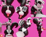3d_(artwork) anal anal_penetration anthro anus balls big_butt big_penis black_and_white_fur black_body black_fur blender_(software) bodily_fluids bottomless bubble_butt butt butt_grab camseven clothed clothing cum cum_in_mouth cum_inside cum_on_face curvy_anthro digital_media_(artwork) disembodied_hand duo faceless_character faceless_male fellatio fur genital_fluids genitals ghost_hands hand_on_butt heart_eyes heart_symbol hi_res kneeling looking_at_viewer looking_away looking_back looking_back_at_viewer looking_pleasured looney_tunes male male/male mammal mephitid multiple_poses oral penetration penile penis pepe_le_pew pinup pose presenting presenting_hindquarters puffy_anus raised_tail sex sexy_eyes shirt shirt_only size_difference skunk sound_effects spitroast spread_butt spreading striped_skunk tail thick_thighs topwear topwear_only warner_brothers white_body white_fur wide_hips