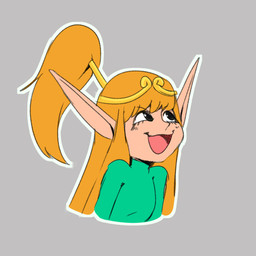 black_eyes blush blush_lines brown_clothing circlet clothed clothed_female clothed_humanoid clothing eyebrow_through_hair eyebrows eyelashes female female_humanoid gold_circlet gold_hair_ring green_clothing green_shirt green_topwear grey_background hair light long_ears long_hair looking_up not_furry open_mouth open_smile orange_hair outline pink_tongue ponytail shirt simple_background smile solo tan_body tan_skin thin_eyebrows tongue topwear translucent translucent_hair white_outline dan_scarf elf_comic elf_(merrivius) elf humanoid 1:1 2024 colored digital_drawing_(artwork) digital_media_(artwork) english_description lighting shaded
