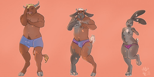 anthro blonde_hair boxer_briefs breast_growth breasts bulge clothed clothing cloven_hooves dewclaw_hooves digitigrade ear_piercing ear_ring facial_piercing female gender_transformation growth hair hooves horn inner_ear_fluff male masturbation mtf_transformation nipples nose_piercing nose_ring orange_background panties piercing pubes ring_piercing septum_piercing shrinking simple_background size_transformation solo species_transformation surprised topless transformation tuft underwear underwear_only unguligrade punkchops bovid bovine cattle lagomorph leporid mammal rabbit 2018 digital_media_(artwork) sequence