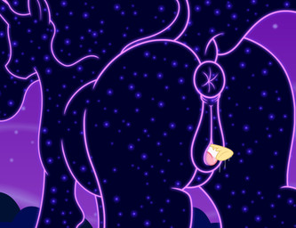 anus female feral feral_pred genitals nude puffy_anus solo sparkles unbirthing vaginal vore vulva badumsquish friendship_is_magic hasbro my_little_pony princess_celestia_(mlp) tantabus equid equine mammal monster absurd_res hi_res