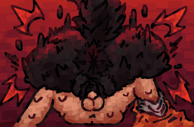 anthro anus balls big_butt black_anus black_body blue_vulva bodily_fluids bottomwear bottomwear_around_one_leg bottomwear_down butt butt_squish clothing clothing_around_one_leg dominant dominant_female duo emanata female female_on_top fluffy fluffy_tail flying_sweatdrops genitals human_on_anthro interspecies male male/female on_top pants pants_around_one_leg penetration rear_view red_background red_lighting simple_background size_difference spread_legs spreading squish submissive submissive_male sweat sweatdrop tail top_hole vaginal vaginal_penetration vulva scaliescum scp_foundation scp-1471-a canid canine human mammal skulldog_(species) aliasing digital_media_(artwork)