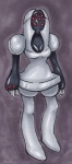 alternate_species anthro anthrofied breasts cleavage clothed clothing dress female humanized metal pokemorph red_eyes solo white_body nickyflamingo nintendo pokemon generation_3_pokemon human legendary_pokemon mammal pokemon_(species) registeel 2011