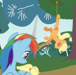 absurd_res abuse applejack_(mlp) black_eye blonde_hair blue_fur bocian3000 cutie_mark equine eyes_closed female feral friendship_is_magic fur hair hairband hanging hi_res horse mammal multi-colored_hair my_little_pony orange_fur outside pink_eyes pony purple_eyes rainbow_dash_(mlp) rainbow_hair rope sad tears tree unconscious why wood
Rating: Safe
Score: -8
User: Jatix
Date: March 07, 2014