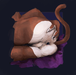 anthro anus butt butt_grab butt_heart hand_on_butt lying male on_side presenting presenting_anus solo anonymous_artist felid feline mammal digital_drawing_(artwork) digital_media_(artwork) hi_res