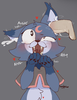 anthro blue_body blue_fur blush bodily_fluids breath claws constricted_pupils cum cum_from_ear cum_in_ear cum_inside cum_through disembodied_penis duo ear_penetration ears_down fangs female fur genital_fluids genitals grey_background heart_symbol male moan moon_symbol open_mouth pawpads penetration penile penile_penetration penis penis_in_ear pivoted_ears pupils saliva saliva_string simple_background small_pupils snout solo_focus tears tears_of_pleasure teeth uvula head_ache_(artist) blushcrunch_studio dandy's_world roblox eclipse_(dandy's_world) canid canine canis mammal toon_(dandy's_world) wolf 2025 colored digital_drawing_(artwork) digital_media_(artwork) hi_res
