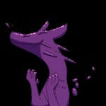 applause clapping dripping female feral horn purple_body solo gyrotech input-command mythology acrasia dragon goo_creature goo_dragon mythological_creature mythological_scalie scalie 1:1 alpha_channel animated animated_png frame_by_frame short_playtime