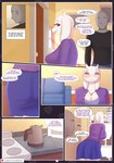 2022 anon anthro appliance big_breasts boss_monster_(undertale) bovid breasts caprine cleavage clothed clothing comic deltarune dialogue digital_media_(artwork) door duo english_text female fridge fur furniture hi_res jewelry kitchen_appliance kobradraws male mammal milk necklace patreon patreon_logo red_eyes sofa speech_bubble text toriel undertale undertale_(series) url white_body white_fur