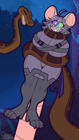 anthro big_breasts blush bodysuit boots breasts brown_body brown_scales buckteeth clothed clothed_anthro clothed_female clothing coiling duo female feral footwear fur grey_body grey_bodysuit grey_clothing grey_fur grey_hair grey_legwear grey_skinsuit grey_thigh_boots grey_thigh_highs hair huge_breasts hypnosis legwear male male/female mind_control restrained ringed_eyes scales shoes skinsuit tail tail_motion tailwag teeth thick_thighs thigh_boots thigh_highs tight_clothing wide_hips outletdraws the_jungle_book kaa_(jungle_book) suzu_ashling mammal murid murine python rat reptile rodent scalie snake 2025 9:16 animated hi_res