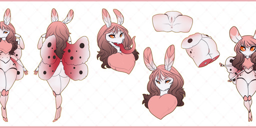 amber_eyes antennae_(anatomy) anthro brown_hair butt clothed clothing female genitals hair long_tongue multi_arm multi_limb nude open_mouth solo tongue vulva vashaa nora_ward arthropod insect lepidopteran moth hi_res model_sheet