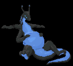 abdominal_bulge belly bloated feral oral_vore rumbling_stomach sitting solo squirming vore chehpaper sound_warning mythology derlik alien dragon mythological_creature mythological_scalie scalie animated digital_media_(artwork) pixel_(artwork) pixel_animation short_playtime sound