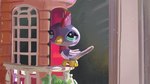 ambiguous_gender balcony beak building detailed_background eyelashes feathered_crest feathered_wings feathers feet feral glistening glistening_eyes green_eyes head_crest perching plant purple_body purple_feathers realistic solo tail tail_feathers toy window wings yellow_beak yellow_feet starpaw0007 hasbro littlest_pet_shop lps_2131 avian bird hi_res