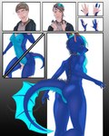 anthro biped black_nose blue_body blue_countershading breast_growth breasts brown_eyes close-up clothed clothed_human clothed_male clothing countershade_fur countershade_tail countershade_torso countershading female female_anthro frill_(anatomy) front_view fur fur_growth gender_transformation genitals genitals_shrinking green_eyes growth hair herm horn human_to_anthro intersex logo looking_back_at_self low-angle_view male male_human motion_lines mtf_transformation nipples nude nude_anthro nude_female open_mouth penis penis_shrinking rear_view sackless side_view simple_background smile snout snout_growth solo species_transformation standing tail tail_frill tan_hair three-quarter_view transformation transformation_sequence vulva theeldertrinity mythology sekri_(viridri2000) dragon furred_dragon furred_scalie human mammal mythological_creature mythological_scalie scalie 2021 4:5 artist_logo colored comic hi_res shaded