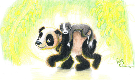 ambiguous_feral ambiguous_gender black_body black_fur black_nose dipstick_tail duo eyes_closed feral fur glistening glistening_eyes grey_body grey_fur logo markings mouth_closed plant quadruped side_view sleeping tail tail_markings tree white_body white_fur pandapaco bear border_collie canid canine canis collie domestic_dog giant_panda herding_dog mammal pastoral_dog sheepdog 2011 artist_logo dated signature