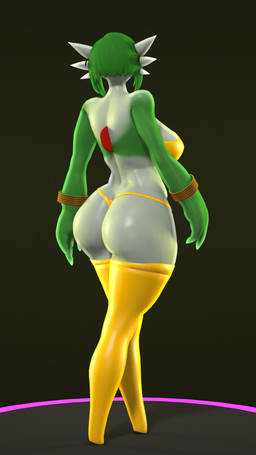 3_fingers big_breasts bob_cut bra bracelet breasts clothed clothing curvy_figure eyewear featureless_feet feet female fingers gold_(metal) gold_jewelry green_body green_hair green_skin hair jewelry latex leggings legwear looking_at_viewer multicolored_body multicolored_skin oiled_body rear_view skimpy skimpy_thong solo sunglasses thick_thighs thong topwear underwear white_body white_skin wide_hips thevestige warfaremachine_(modeler) nintendo pokemon warfare_gardevoir gardevoir generation_3_pokemon humanoid pokemon_(species) 3d_(artwork) 9:16 digital_media_(artwork) hi_res portrait source_filmmaker_(artwork)