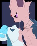 2024 2d_animation 4:5 ambiguous/ambiguous ambiguous_gender animated blue_body blue_fur blue_sclera bodily_fluids digital_media_(artwork) dominant dominant_female drinking_saliva drooling drooling_into_mouth drooling_on_partner duo eeveelution espeon fangs feet female feral fluffy_clothing foot_fetish foot_focus foot_lick foot_play frame_by_frame fur generation_2_pokemon generation_4_pokemon glaceon head_jewel hi_res hindpaw jewelry licking licking_paws loop male necklace nightdazed nintendo open_mouth pawpads paws pink_body pink_fur pokemon pokemon_(species) purple_sclera saliva short_playtime soles spit_in_mouth submissive submissive_male teeth toes tongue tongue_out watermark worship