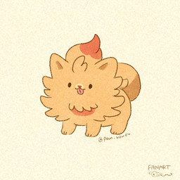 3_toes ambiguous_gender blank_stare blep brown_body brown_fur feet feral fur orange_body orange_fur quadruped simple_background solo text toes tongue tongue_out pom_vouov nintendo pokemon pokemon_winds_and_waves generation_10_pokemon pokemon_(species) pombon 1:1 2026 artist_name