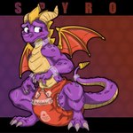 abdl aroused bdsm big_diaper blush bondage bottomwear bound clean_diaper clothed clothing collar cuff_(restraint) cuffs_(clothing) denied diaper diaper_fetish feral forced forced_spreading lock lock_symbol locked magic magic_circle male needy padlock restraints solo tail wearing_diaper wings f3lixc4tus activision mythology spyro_reignited_trilogy spyro_the_dragon spyro mythological_creature mythological_scalie scalie 1:1 digital_media_(artwork) hi_res story story_in_description