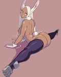 animal_ears animal_tail big_breasts big_butt breasts brown_background brown_nipples butt clothing cotton_tail dark_body dark_skin eyelashes female flexible fur gloves gloves_only hair handwear handwear_only legwear long_hair mostly_nude nipples nude pupils purple_clothing purple_legwear purple_thigh_highs red_eyes simple_background slit_pupils smile solo splits spread_legs spreading thick_thighs thigh_highs thigh_highs_only white_body white_clothing white_fur white_gloves white_hair white_handwear wide_hips octavius_dp my_hero_academia rumi_usagiyama animal_humanoid humanoid lagomorph lagomorph_humanoid leporid_humanoid mammal mammal_humanoid rabbit_humanoid hi_res