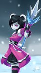 absolute_territory anthro black_hair breasts clothed clothing female fur hair legwear melee_weapon polearm purple_eyes solo spear thigh_highs weapon white_body white_fur nifaumo freedom_planet galaxytrail neera_li bear giant_panda mammal 2020 9:16 hi_res