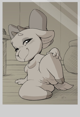 4_fingers anthro areola arm_support backward_arm_support biped border breasts butt closed_smile exposure_variation eyebrows eyelashes female female_anthro fingers floor front_view genitals glistening glistening_eyes hand_on_knee hand_on_leg hand_on_own_knee hand_on_own_leg hooves horn humanoid_genitalia humanoid_vulva iris leaning leaning_backward looking_at_viewer medium_breasts mouth_closed nipples no_navel nude nude_anthro nude_female pose presenting presenting_vulva pupils short_tail sitting sitting_on_ground smile smiling_at_viewer snout solo spread_legs spreading tail thick_thighs vulva wall_(structure) ajin link's_awakening nintendo the_legend_of_zelda christine_(tloz) bovid caprine goat mammal 2019 dated english_description full-length_portrait greyscale monochrome pinup portrait shaded signature