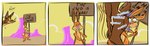 abstract_background anthro belly bent_knees bent_legs between_cheeks big_eyes black_eyes blue_sclera brown_body brown_butt brown_fur buckteeth butt butt_in_face butt_jiggle butt_pose canid canine canis cheek_bulge close-up close_up_panel colored comic confusion cotton_tail countershading coyote coyoteville curvy_figure desert digital_media_(artwork) duo fur half-closed_eyes hands_on_knees hands_on_legs head_between_cheeks humor jiggling lagomorph leporid lines_drawn lines_on_body long_ears male mammal narrowed_eyes nude orange_body orange_fur pecs pink_nose pose pun rabbit raised_tail rear_view rubbing_butt rubbing_butt_in_face sean_odesse shaded sign sky smile sound_effects squeaking stevethedragon surprise surprised_expression surprised_face surprised_look tail tan_belly tan_body tan_fur teeth twerking wide_eyed wide_hips yellow_belly yellow_body yellow_fur yellow_sclera yellow_sky