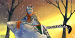 anthro blue_eyes bottomwear clothed clothing fur holidays inner_ear_fluff loincloth male multicolored_body multicolored_fur plant scarf smile snow snowing solo spots tree tuft winter 3dconfursion_(editor) epilepsy_warning silverbloodwolf98 techiesxc leopardwulf felid leopard mammal pantherine 3d_(artwork) 3d_animation animated digital_media_(artwork) loop no_sound short_playtime stereogram webm wiggle_stereogram