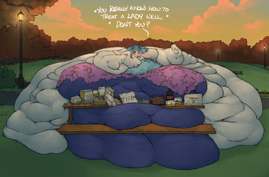 anthro arm_rolls belly belly_on_ground belly_rolls beverage big_belly big_breasts big_butt blobby blue_hair breasts butt clothing double_chin fat_arms fat_legs fat_rolls female food hair horn huge_belly huge_breasts huge_butt hyper hyper_belly hyper_breasts hyper_butt hyper_cheeks immobile leg_rolls morbidly_obese morbidly_obese_anthro morbidly_obese_female obese obese_anthro obese_female overweight overweight_anthro overweight_female red_eyes soda solo sunken_limbs torn_clothing white_body zandyzolo mythology dragon mythological_creature mythological_scalie scalie hi_res
