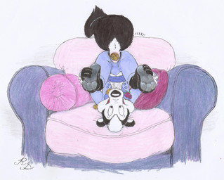 anus armchair bent_over black_tie_(suit) bulge chair clothing feces feces_in_ass feet flower foot_focus formal_wear furniture headstand holding_feet holding_object looking_at_self male plant pooping pooping_on_self rose_(flower) ruffled_collar simple_background solo suit upside_down rufe_squirrel looney_tunes warner_brothers pepe_le_pew mammal mephitid skunk hi_res mixed_media