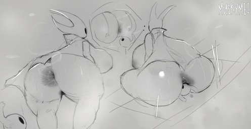 ambiguous_gender ambiguous_rimming_female anal anthro anus areola big_breasts big_butt bodily_fluids body_worship breasts butt butt_sniffing duo empty_eyes facesitting female female/ambiguous huge_breasts huge_butt male male/female motion_lines mouthless musk musk_worship nipples non-mammal_breasts non-mammal_nipples oral rimming sex sitting sitting_on_another size_difference sniffing snout_fuck sweat sweaty_butt muskymei hollow_knight:_silksong hollow_knight_(franchise) team_cherry hornet_(hollow_knight) the_knight_(hollow_knight) arthropod insect hi_res monochrome watermark half_sister_(lore) incest_(lore) nonbinary_(lore) sibling_(lore) sister_(lore)
