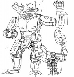 antenna_bow anthro armor armor_plates armored_vest background_smoke barazoku black_nose blade blade_horn bonfire clothed clothing comparing duo glowing glowing_eyes green_body green_eyes headgear helmet horn horned_helmet iron_crown_(darkest_dungeon) machine male male/male melee_weapon meme_pose metal metalic metallic_body muscular muscular_male nose_spike red_eyes sharp_teeth simple_background size_difference smaller_male spikes steel_(metal) striped_body stripes sword teeth text topless topless_anthro topless_male weapon duqueofdingos ariete_(tom_burt_arietes) search_striker_(uber-simb) animate_inanimate felid feline felkin lion living_armor lizard lymphocyte_wc mammal pantherine reptile scalie digital_media_(artwork) hi_res monochrome