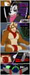 2019 absurd_res alpha_channel anthro bandanna blush briefs bulge canid canine canis clothing colored_seam_underwear comic conditional_dnp dialogue digital_media_(artwork) english_text eye_patch eyewear fox fox_mccloud fur green_eyes hair hi_res humor kerchief male mammal muscular muscular_male nintendo notkastar red_briefs red_clothing red_eyes red_underwear signature spacecraft star_fox text underwear vehicle white_seam_briefs white_seam_underwear wolf wolf_o'donnell
