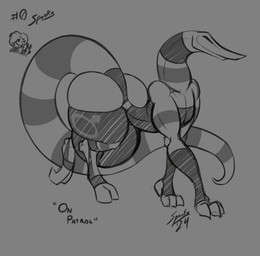 adam's_apple big_bulge big_butt big_muscles big_pecs bulge butt clothing digitigrade gender_symbol huge_bulge hyper hyper_bulge lingerie long_tongue male male_symbol muscular pecs quadruped semi-anthro solo symbol tail thick_thighs tongue walking grayscalerain saliant trevor_(grayscalerain) 2024 hi_res monochrome sketch trans_(lore) trans_man_(lore)