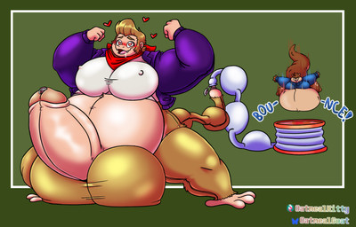 air_inflation anthro balls big_balls big_penis bodily_fluids body_worship drooling duo genitals hose hose_in_tail hose_inflation huge_balls huge_penis hyper hyper_balls hyper_genitalia hyper_penis inflation male male/male muscle_tone muscle_worship musclegut muscular overweight penis penis_inflation saliva weight_gain paccarigoat ape chimpanzee haplorhine mammal monkey mustelid otter pan_(genus) primate hi_res