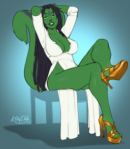 anthro biped breasts clothed clothed_anthro clothed_female clothing female footwear front_view fur hair high_heels looking_at_viewer shoes simple_background sitting smile solo tail teeth kittydee johara_mombasa_(gentlemanplayer) mammal mephitid skunk 2026 digital_drawing_(artwork) digital_media_(artwork) hi_res